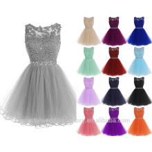 Appliques Ruffles Tiered Hollow Short Prom Dress Ball Gown Mini Homecoming Real photosParty Gowns Cocktail Dresses CWFc2457